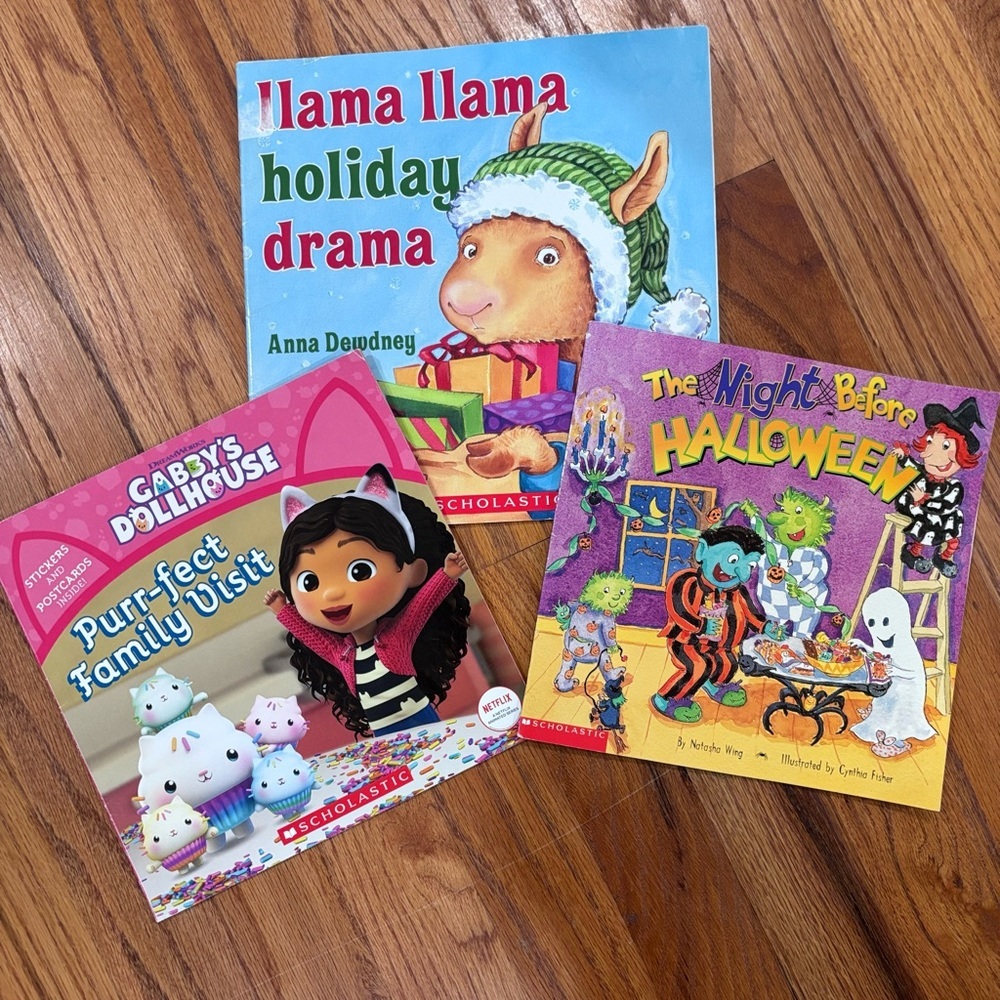 Scholastic Kids' Book Set - Blue, Pink & Purple Covers